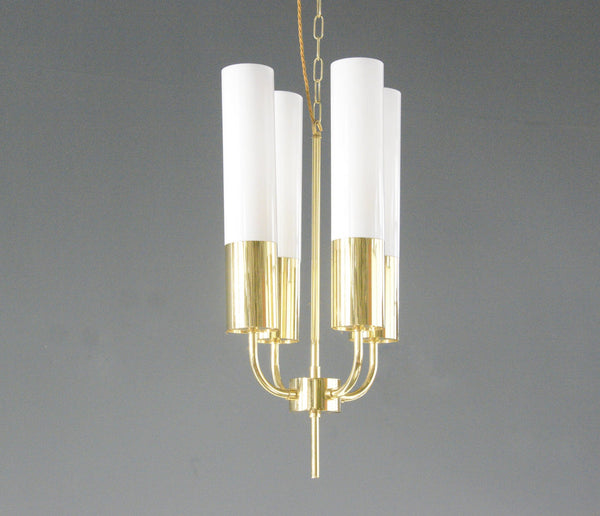 Brass Church Lights By Glashütte Limburg Circa 1970s